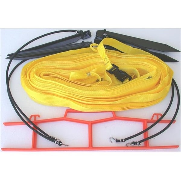 Home Court W25YS Yellow 1-inch Non-adjustable Web Courtlines W25YS - main